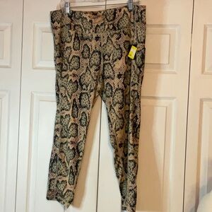 Pro Player‎ Wicking Athletic Pants Leggings Snake XL New